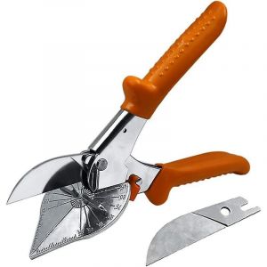 Coupe-onglet d'angle 45°-135°, ciseaux multifonctions pour troncs, outil de coupe quart de rond pour couper des tuyaux en PVC, PP, PE, des branches et des fils. 1 pièce incluse. - Neuf