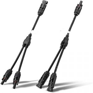 1 paire de connecteurs solaires branche en Y adaptateur parallèle câble prise kit d'outils pour panneau solaire Fil de connexion étanche pour solaire - Neuf