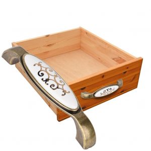 HJLIAN Poignee de tiroir antique en ceramique pour armoire de cuisine (6039-128) - Neuf