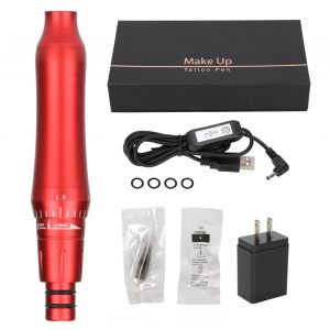 Machine De Microblading Professionnelle En Alliage D'aluminium, Stylo Pour Tatouage Des Sourcils, Eye-Liner, Levres, 110-240 V, Prise Americaine Rouge - Neuf