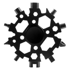 Outil Multifonction 22 En 1 Snowflake : Outil De Poche Compact En Acier Inoxydable Pour Le Camping, Le Bricolage Et L'utilisation Quotidienne - Neuf