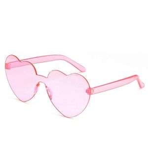 Lunettes De Soleil Sans Monture En Forme De Coeur | Lentille Transparente Pour Les F&ecirc;tes Et Les &Eacute;v&eacute;nements D'habillage - Neuf