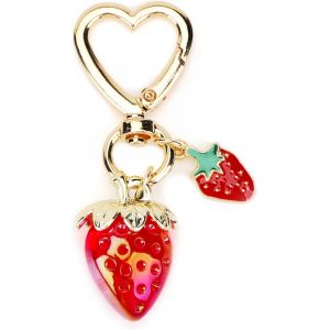 KAL-Porte-Clés Fraise Pour Fille, Pendentif Pour Sac À Main, Accessoire Kawaii, Mignon - Neuf