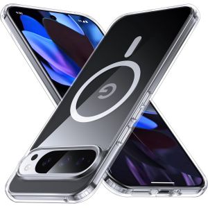 LORANKA-NO.1 Magn&eacute;tique pour Coque Google Pixel 9 Pro XL avec MagSafe[Anti-jaunissement][Slim Fit][Militaire Antichoc]Coque Transparent avec Pare-Chocs en Silicone Souple pour Pixel 9 Pro XL Case,Cla - Neuf