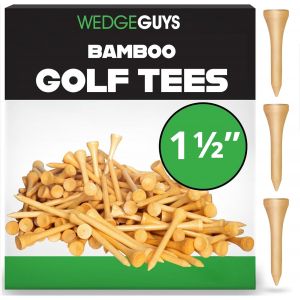 Wedge Guys Tees De Golf En Bambou Naturel - Tee De Golf Plus R&eacute;sistants Que Le Bois - Accessoires De Golf De Haute Qualit&eacute; - Approuv&eacute;s Par La Pga Et L'Usga - 38 Mm - Lot De 100 - Neuf