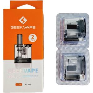 Geekvape Soul Pod [1.0ohm | 5W-15W;0.6ohm | 15W-30W] 2 Packs - Design étanche, vaporisation douce MTL & RDL, bobine en maille, flux d'air ajustable, pas de nicotine (Soul Cartridge 1.0ohm) - Neuf