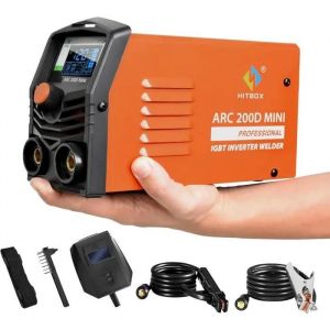 HITBOX Compacte Poste a souder Inverter 200A Poste a Souder electrodes IGBT LCD Hot Start Arc Force Inverter soudeuse a l'arc pour l - Neuf