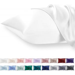 Tianyi-Taie Oreiller Satin 40x80 Lot De 2,Blanc Pillowcase Pour Cheveux,Similaire Aux Taie D Oreiller En Soie,Taies D'oreillers 40x80 Housse De Coussin Certifié Oeko-Tex - Neuf