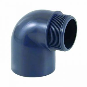 Coude PVC-U 90&deg; 63mm x 2" PN10 - Raccordement Fiable pour Arrosage & Piscine - Neuf