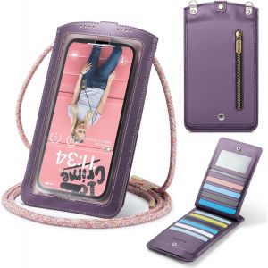 Petit Sac Sacs À Bandoulière Sac Téléphone Portable Femmes Homme Mini Pochette En Pu Cuir Porte Portefeuille Avec Chaîne De Poche Zippée Pour Iphone 16 15 Samsung Xiaomi Jusqu'À 7.[CAR784908] - Neuf