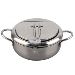 (S 20cm)Mini Marmite En Acier Inoxydable De Style Japonais Avec Thermomètre Ob - Neuf
