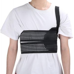 Orthèse Thoracique Cassée Réglable, Ceinture De Poitrine Élastique, Unisexe Hommes Femmes Ceinture De Protection Thoracique Respirante, Compression Et Soutien Côtes Fracturées Et Post-Chirurgicales(M) - Neuf