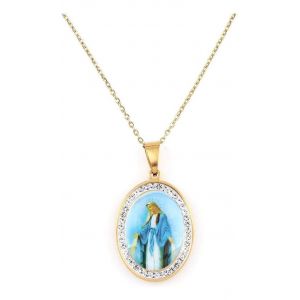 Collier Catholique Avec Pendentif De La Vierge Marie Pour Femmes Pour Hommes - Neuf