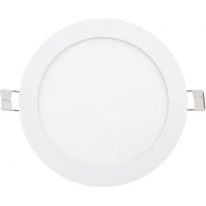 KAL-® Lot De 1 Plaque Downlight Led Plafond Slim Encastrable Circulaire 13 W Coupe De Ø155 Mm 1040 Lumens Lumière Froide 6000 K Puce Non Flicker Lumileds, Cuisine, Couloirs, Domoteurs, Salon (13 W - Neuf