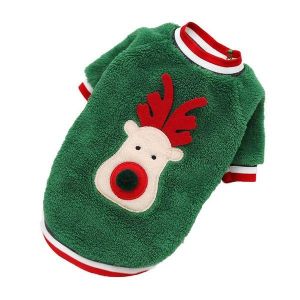 Costume De P&egrave;re No&euml;l Festif Pour Chat - Tenue De No&euml;l Douillette Pour Chats, Chaude, Confortable, Facile &Agrave; Ajuster, Parfaite Pour Les F&ecirc;tes De Fin D'ann&eacute;e - Neuf