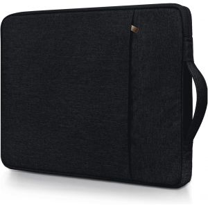 SJZG-Rainyear Housse Ordinateur Portable 11 Pouces Sacoche Étanche Pochette De Protection Laptop Avec Poignée Et Poche Avant, Compatible 11,6 Macbook Air Chromebook Notebook, Noir - Neuf
