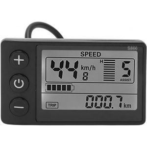 Subzonal-Compteur De V&eacute;lo &Eacute;lectrique S866 Avec &Eacute;cran Lcd, Abs 24 V/36 V/48 V, Panneau De Commande &Eacute;tanche Avec Prises Sm, Ordinateur De V&eacute;lo, &Eacute;cran Lcd - Neuf