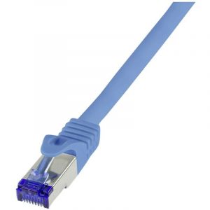 Logilink C6a086s Rj45 Cat 6a S/ftp 7.50 M Bleu 1 Pc(s) W817462 - Neuf