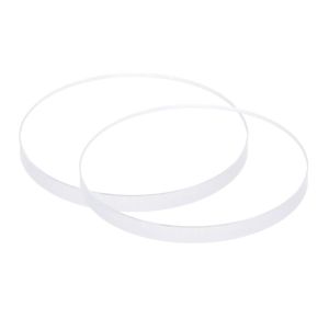 Kal-2pcs Verre De Montre En Cristal Transparent 27,5 Mm De Diamètre, 3 Mm D'épaisseur, Rond, Plat, En Verre Minéral De Haute Transmittance, Pièce Rechange Pour Réparateur De Montres - Neuf