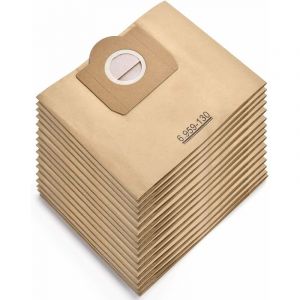 Lot de 15 Sacs Aspirateur pour Karcher 6.959-130.0 WD3 WD3P MV3 Sacs Filtrants en Papier de Rechange pour Aspirateur Wet & Dry, Sac pour Karcher WD3 Premium Accessoires Pièces Détachées - Neuf
