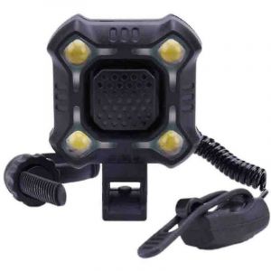 (Noir)140 Db Bike Bell 4 Lampe Vélo Lumière 1200mah Klaxon Électrique Alarme Forte Sécurité Vélo Bell - Neuf
