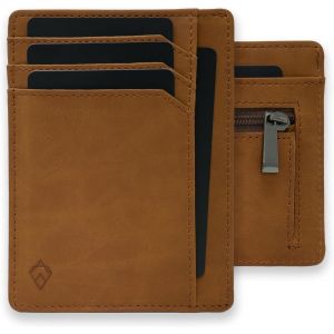 KALANKA-Portefeuille Homme RFID Blocage avec Coffret Cadeau u2013 Porte Cartes Ultra Fin u2013 Portefeuille Minimaliste (Collection Bravo) - Neuf