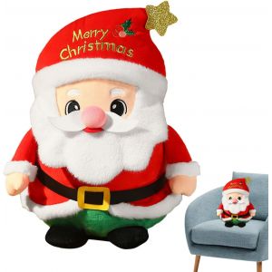 P&egrave;re No&euml;l En Peluche Oreiller, No&euml;l 3d En Forme De Peluche Oreiller, Santa Oreiller, Mignon P&egrave;re No&euml;l En Peluche Oreiller, Poup&eacute;e De Santa Cadeau Pour La F&ecirc;te De No&euml;l D&eacute;coration - Neuf