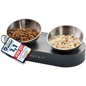 Jgd-Cybertail Bol Sur&eacute;lev&eacute; En Acier Inoxydable, Inclin&eacute;s Bols De Nourriture Et Alimentation Antid&eacute;rapants Sans D&eacute;versement Pr Chats Et Petits Chiens - Neuf