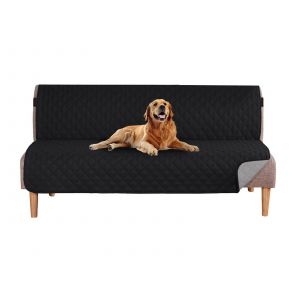 Housse De Canap&eacute; Futon Imperm&eacute;able 178 Cm - Noire - Neuf