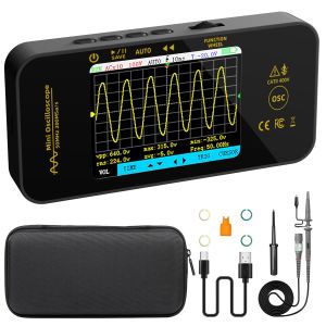 MEVRONISSHOP-OT5 Mini Oscilloscope Num&eacute;rique Portable 50MHz Bande Passante 200MSa/s &Eacute;chantillonnage Oscilloscope de Poche Rechargeable Ultra Mince avec &Eacute;cran Couleur 3,2&iquest; pour &Eacute;lectronique Audio Auto - Neuf