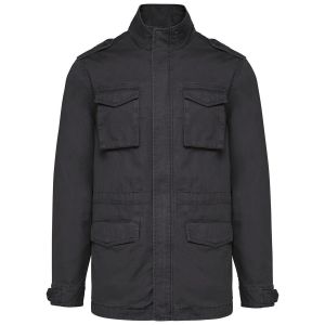 Veste Safari Saharienne - Homme - K6164 - Noir Washed - Neuf