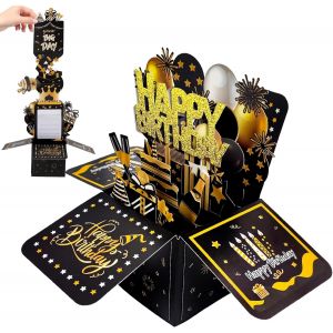 ERSHI-Carte Anniversaire Pop Up - Carte Pop up Anniversaire, 3D Carte Anniversaire Avec Enveloppes et Cartes, 3D Pop-up Carte de V[6396] - Neuf