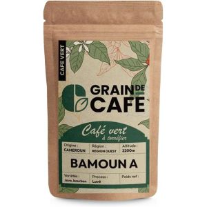 KALANKA-Graindecafé ¿ Café Vert Cameroun Bamoun A 1kg | 100% Arabica Non Torréfié À Torréfier Soi-Même | Rond & Épicé | Notes De Bois & Cacao | Café Cru En Grain | Idéal Machine À Grain Une Fois Torr - Neuf
