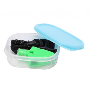 Sifflet En Plastique Crisp Sound Sifflet Ext&eacute;rieur Basketball Avec Lani&egrave;re Et Pince &Agrave; Doigtvert - Neuf