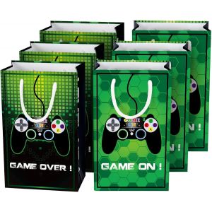 Jeu Sacs de F&ecirc;te - Paquet de 16 Sacs Cadeaux Kits de F&ecirc;tes pour Enfants gar&ccedil;ons Anniversaire Baby Shower Partie Favor Traiter Goody Sacs avec Poign&eacute;e - Neuf