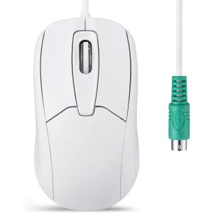 PERIMICE-209 P PS2 Souris Optique Filaire avec molette de d&iquest;&iquest;filement et 1000 DPI Blanc - Neuf