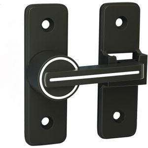 KALANKA-Verrou Serrure de Fermeture Porte Interieure Coulissante de Lumineux, u200b180° Loquet de Crochet a Porte Bascule, Boulon de Verrouillage de Boucle Moraillon Antivol, pour Porte, Fenêtre (18 - Neuf