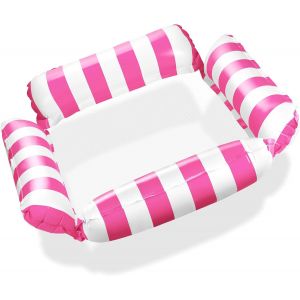 Cap-Matelas Gonflable Pour Piscine, Hamac À Eau Avec Filet, Matelas Gonflable À Eau Avec 4 Chambres À Air, Fauteuil De Fête De Piscine, Hamac Pour Jouets Aquatiques, Accessoires De Piscine Pour - Neuf