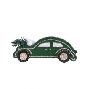 Des d&eacute;corations de no&euml;l de la Mode Vert Fonc&eacute; Petite Voiture Ornement en Bois Voiture Ornement -fronti&egrave;re de D&eacute;coration de No&euml;l Petit Ornament_c24073283 - Neuf