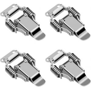 Pièces en acier inoxydable Pince Loquet Boîte Serrure Levier Serrure Porte Moraillon Loquet à bascule Fermoir à ressort Loquet à bascule - Neuf