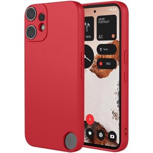 Kal-Coque Pour Nothing Cmf Phone 2 Pro, Housse Etui En Mate Tpu Souple Protection En Silicone [Antichoc] [Antidérapante] [Anti-Empreintes Digitales] - Rouge - Neuf