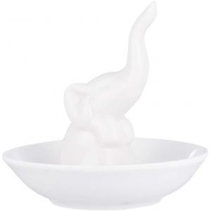 2025 Porte-Bagues En C&eacute;ramique, Plateau &Agrave; Bijoux En Forme D'&eacute;l&eacute;phant, Organisateur De Bijoux Pour Colliers, Bracelets, Boucles D'oreilles Et Bagues - Neuf