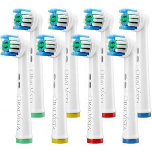 Brossette Oral-B Compatibles, 8-Pack T&ecirc;te Brosse &Agrave; Dent Oral B Compatibles - Haute Qualit&eacute;, Nettoyage En Profondeur, Brossette De Rechange Pour Gencives Sensibles[Z48] - Neuf