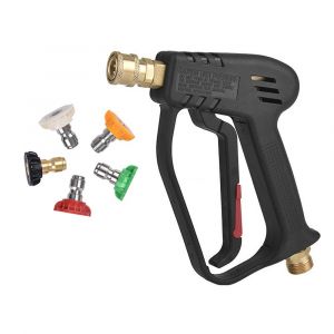 Pistolet nettoyeur haute pression, 4 000 psi, raccord M22 (14 mm), avec 5 buses d'eau, pour le nettoyage de la voiture - Neuf