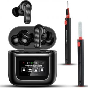 Casque Sans Fil, Bluetooth, Jusqu'&Agrave; 40 Heures D'Autonomie, Suppression Active Du Bruit, Kit De Nettoyage Multifonction Et &Eacute;couteurs Hi-Fi, &Eacute;tanch&eacute;it&eacute; Ipx7 Noir[J1492] - Neuf