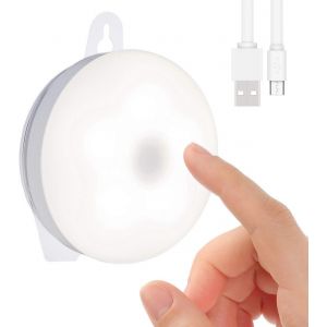 Senior-Veilleuse Pour Enfants, Lampe De Chevet Rechargeable Pour L'allaitement, Lampe D'armoire Led Dimmable, Lumière De Placard, Lumière Tactile Avec Mémoire De Luminosité[L2335] - Neuf