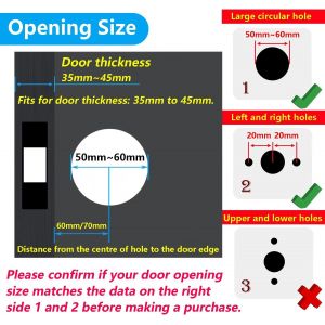 Serrure De Poign&eacute;e De Levier De Porte,Alliage D'aluminium Poign&eacute;e Porte Pour L'utilisation De La Chambre,Vestiaire,Salle De Rangement Et Bureau,Taille De Verrou 60/70mm,Carr&eacute;,Argent - Neuf
