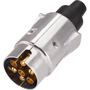 ERYI-Prise Remorque 7 Broches, Adaptateur Prise Remorque Voiture Faisceau Trailer 7 Broches, Connecteur 12V, 4 Male & 3 Femelle Plug Standard Européen Accessoires Electrique - Neuf