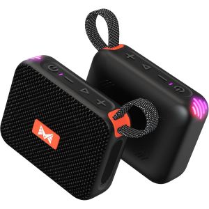 Bo&icirc;te &agrave; musique Bluetooth avec lumi&egrave;re de synchronisation Beat, &eacute;tanche IPX7, son st&eacute;r&eacute;o puissant pour la maison/f&ecirc;te/ext&eacute;rieur/plage, cadeau d'anniversaire - Neuf