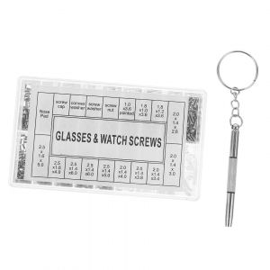 Lunettes De Kit De R&eacute;paration De 1000 Pcs De Plaquettes De Nez De Remplacement De La Vis De Jeu Portable, Lunettes, Outils De R&eacute;paration Pour Lunettes De R&eacute;paration - Neuf